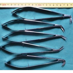 Ножиці Ваннаса (Vannas) медичні, операційні, нейрохірургічні, очні, офтальмологічні, гострі. Довжина 180 мм-185 мм.