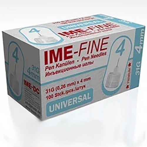 Голка IME-FINE одноразова стерильна для шприц-ручок 4.0 мм 31G