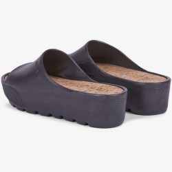 Шльопанці на платформі жіночі COQUI PAM (1442 Black Cork) чорний