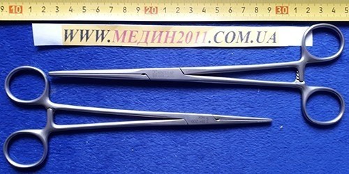 Зажим диссектор (затискач) Аesculap (Аэскулап) BH448R, BH206R прямой 220 мм, 200 мм