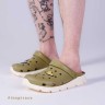 Сабо (кроксы) COQUI мужские CODY (6431 New Olive/Ivory) оливковый