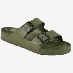 Шльопанці чоловічі з ремінцями COQUI KONG (8301 Army green) зелений/хакі
