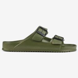 Шльопанці чоловічі з ремінцями COQUI KONG (8301 Army green) зелений/хакі