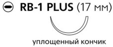 Vicryl з покриттям, розмір 4.0, колюча голка 17 мм, довжина 75 см