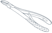 Кусачки костные Стамм (Stamm). Длина 140 мм
