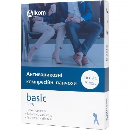 Чулки антиварикозные basic care, класс компрессии I