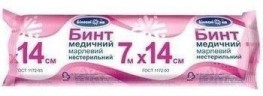 Бинт марлевий медичний 7 м х 14 см "Білосніжка" нестерильний (тип 17)