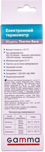 Електронний термометр Gamma Thermo Base